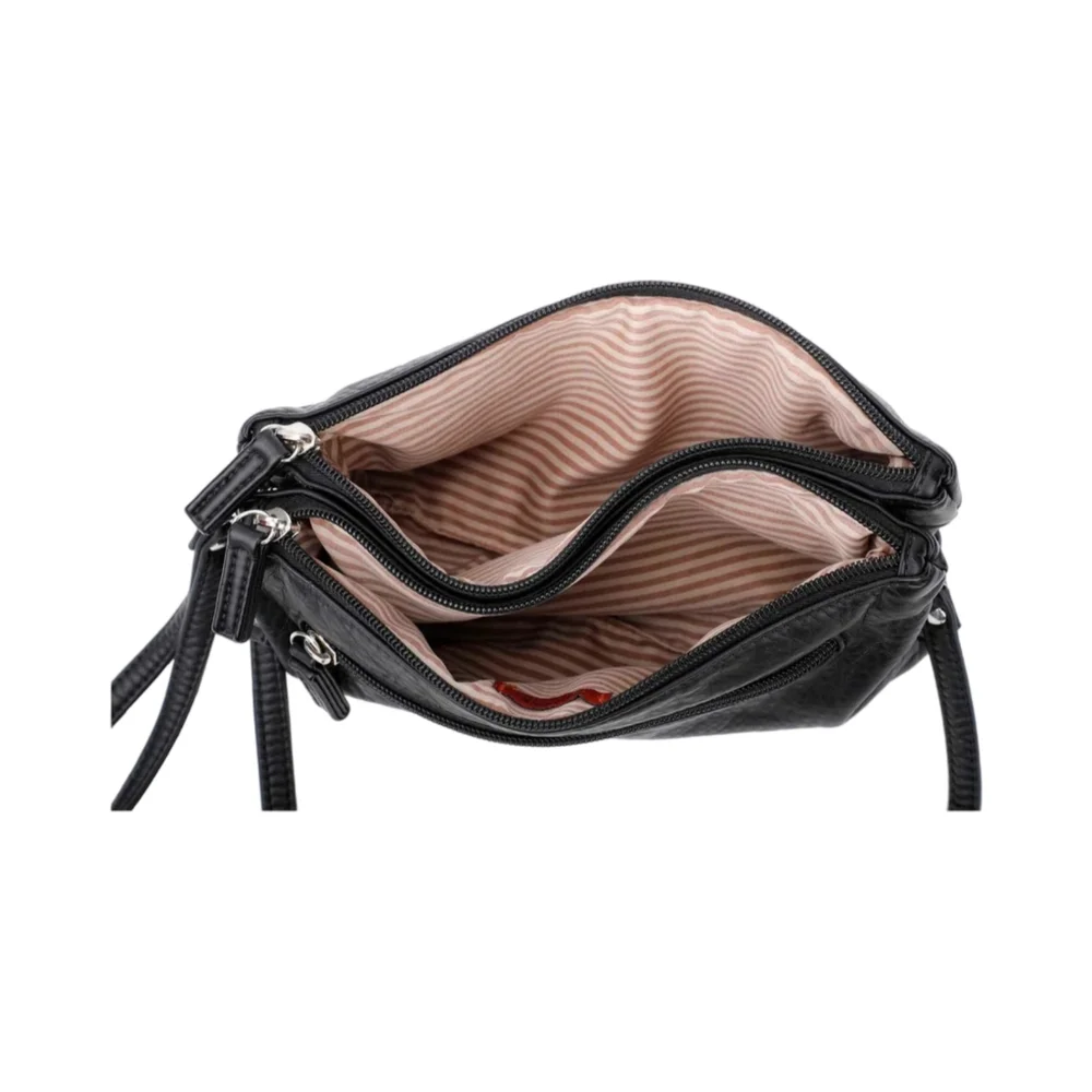 New Ampere Creations Vegan Leather Wristlet with dust bag in black